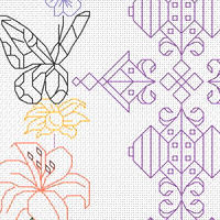 135LF Flora Cross By Linen Flowers