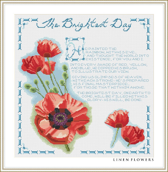 136 The Brightest Day by Linen Flowers