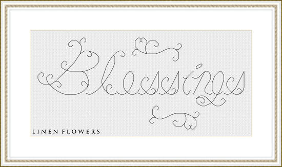 #240 Blessings by Linen Flowers