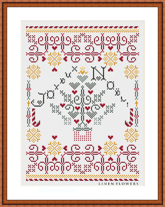 #263 Joyeux Noel by Linen Flowers