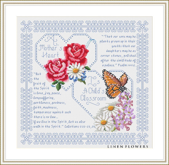 #38 A Mother's Heart by Linen Flowers