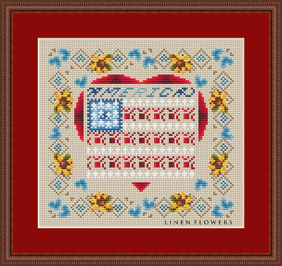 281LF Liberty And Cheer by Linen Flowers