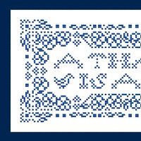 283LF A Happy Heart Sampler by Linen Flowers