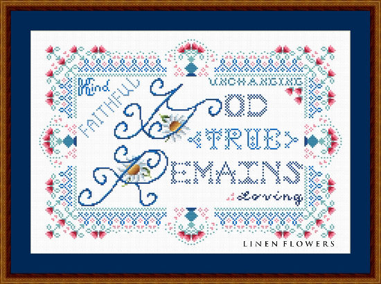 285LF God Remains by Linen Flowers