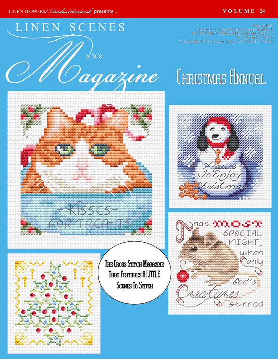 Linen Scenes Magazine Volume 24 Annual Ornaments Front Cover 